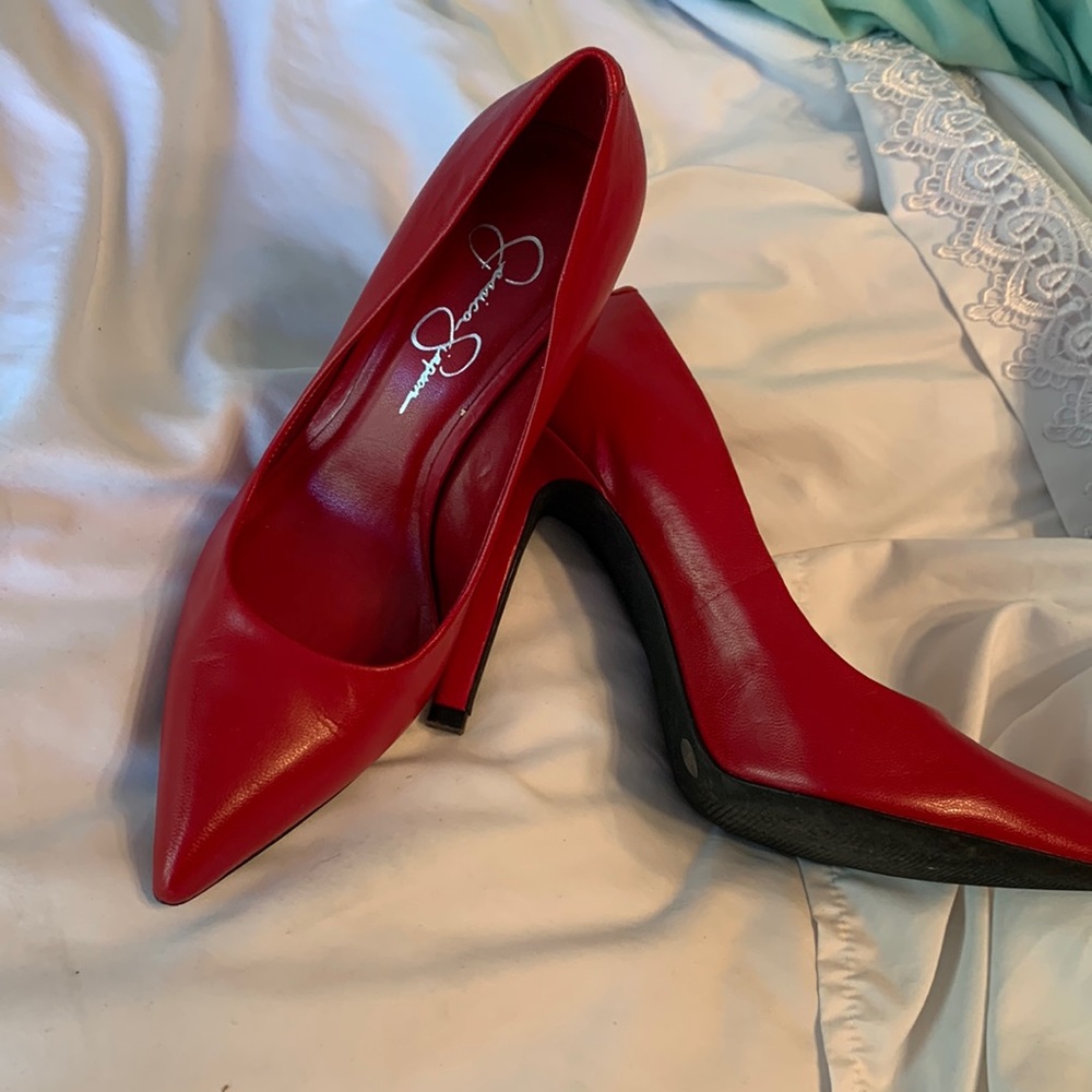 Red Jessica Simpson Heels